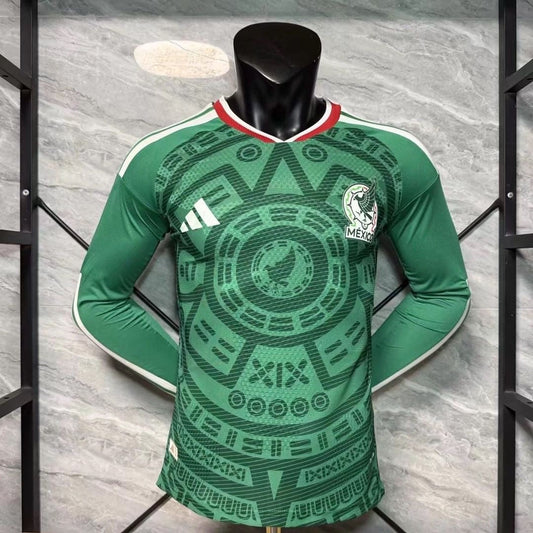 Mexico World Cup 2026 Home Long Sleeve Replica Jersey Adults